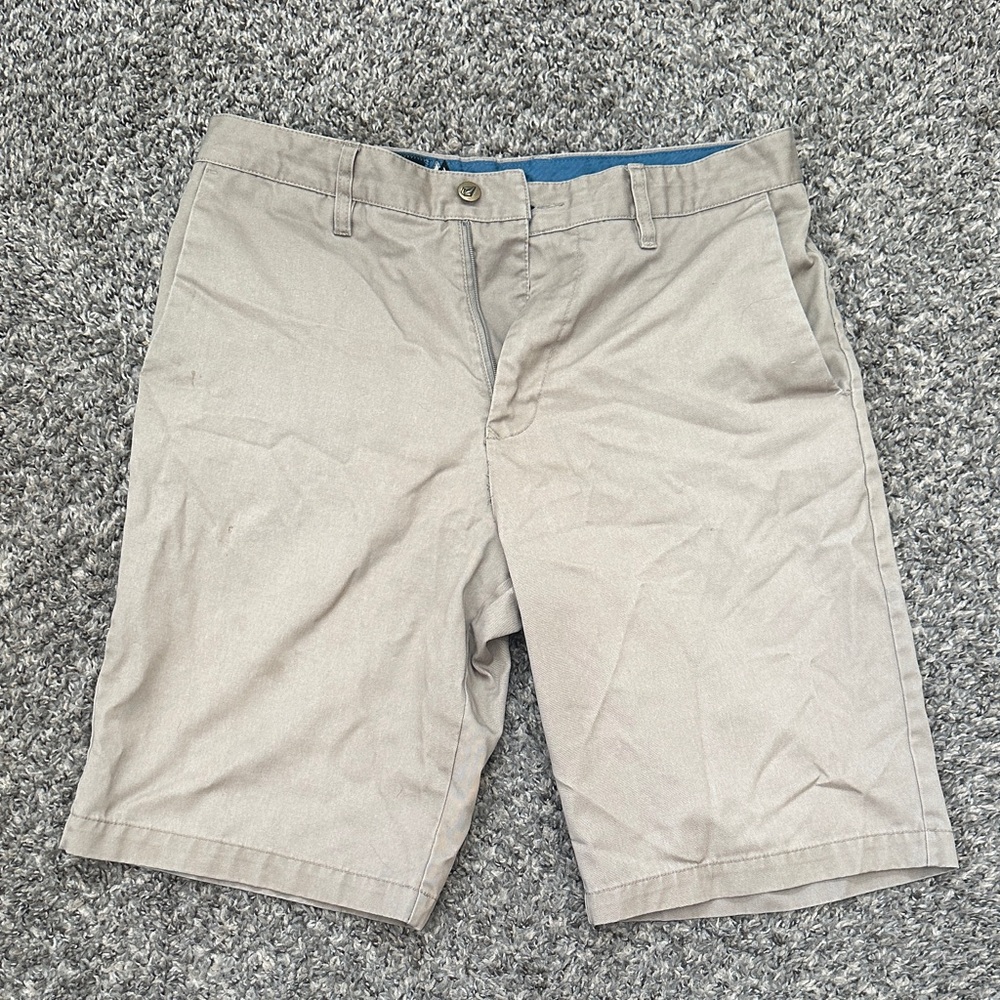 Volcom Men's Beige Flat Front Shorts